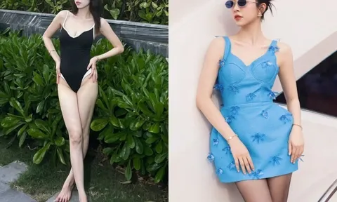 Á hậu Việt Nam lấy Tiến sĩ nhận 13 cây vàng, sau sinh mặc gợi cảm khoe dáng "gái một con trông mòn con mắt"