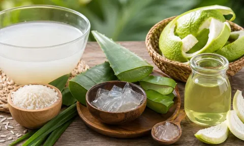 3 cách gội đầu giúp sạch gàu, giảm rụng tóc, tóc con mọc tua tủa với nguyên liệu sẵn có trong bếp