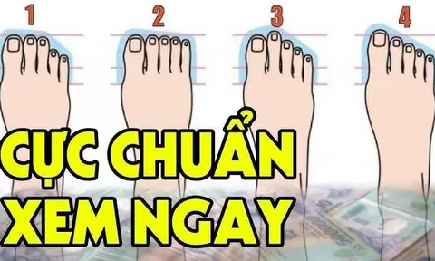 4 nét tướng bàn chân giàu có