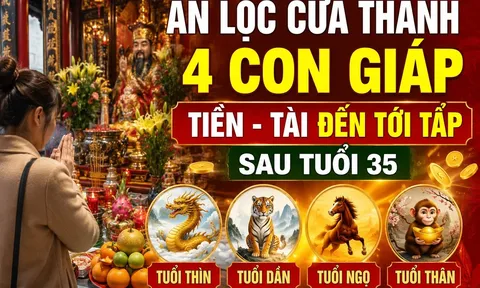Ăn lộc cửa Thánh, 4 con giáp Tiền - Tài đến tới tấp sau tuổi 35