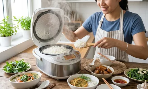 Nấu cơm đừng chỉ vo gạo rồi bật nút: Thêm một bước nhỏ, hạt cơm dẻo thơm và lâu ôi hơn