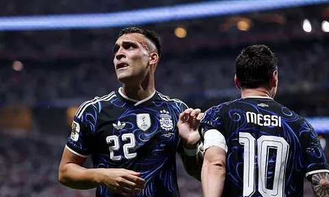 Lautaro tiết lộ lời dặn của Messi trước khi xé lưới tuyển Anh