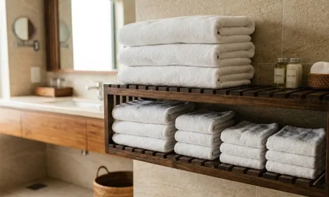 4 loại khăn trong phòng tắm khách sạn: Mỗi loại một công dụng, biết để dùng đúng cách