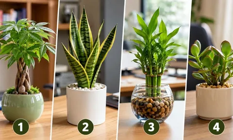 Chọn 1 cây cảnh để bàn làm việc để xem đường công danh của bạn gập ghềnh hay thuận lợi ra sao