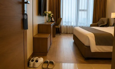 Vì sao người thông minh thường để giày ở gần cửa phòng khách sạn?