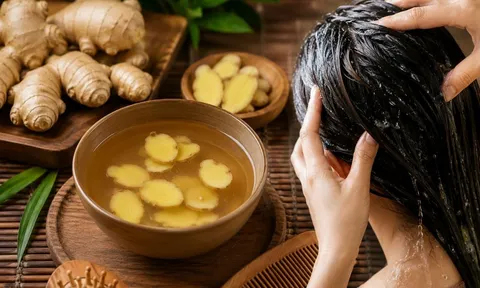 Gội đầu bằng nước gừng tươi: Làm đúng để giảm ngứa, tóc chắc khỏe và hỗ trợ mọc tóc con