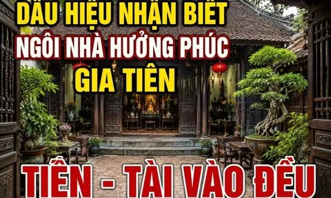 Dấu hiệu nhận biết ngôi nhà hưởng phúc Gia Tiên, Tiền - tài vào đều
