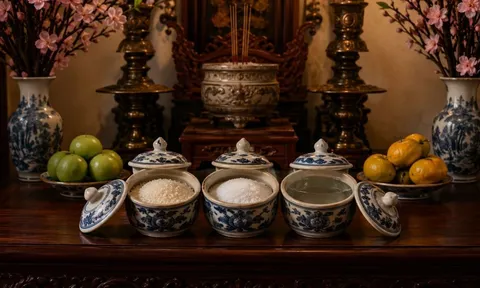 Chú ý nếu có đặt 3 hũ Gạo Muối Nước trên ban thờ phải biết điều này kẻo phạm kỵ