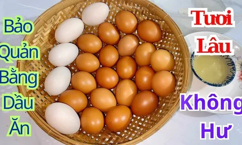 Mẹo bảo quản trứng không cần tủ lạnh