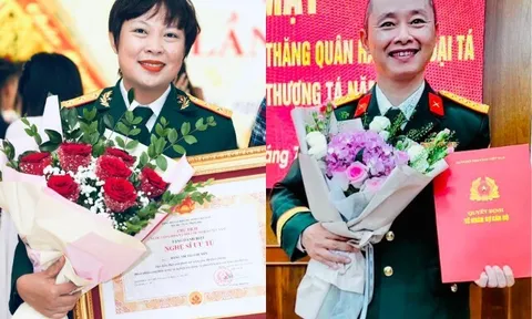 2 nghệ sĩ Việt vừa được thăng hàm Đại tá: Người là NSƯT được trao Huân chương lao động, người là giảng viên tài giỏi