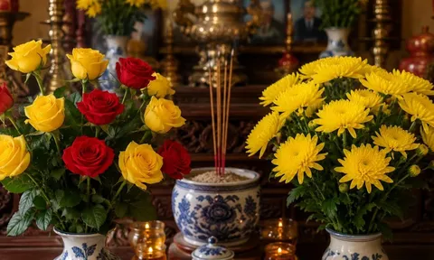 Vì sao hoa hồng vàng ít khi được thắp hương như hoa hồng đỏ, hoa cúc vàng?