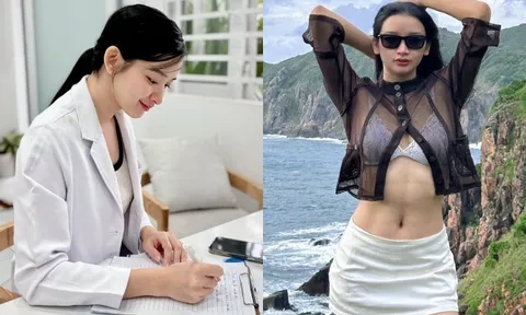 Nữ bác sĩ Chuyên khoa I là Á hậu đẹp nóng bỏng, chăm khoe múi bụng như tạc tượng, gia đình truyền thống ngành y