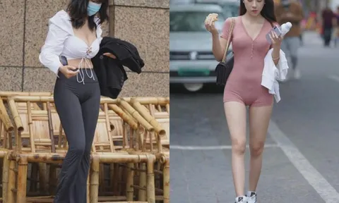 Chị em vô tư diện đồ siêu ngắn, mỏng tang khi ăn vỉa hè khiến thực khách ngượng thay, đổi ngay kiểu này đẹp hơn