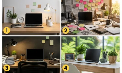 Chọn 1 hình ảnh bàn làm việc bạn ấn tượng nhất để đoán xem vì sao bạn làm mãi chưa thăng tiến