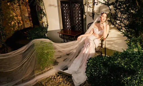 Ngọc Trinh khoe ảnh mặc váy cưới, khẳng định "cuối cùng mọi cố gắng rồi cũng được đền đáp"