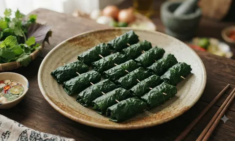 Cách làm chả lá lốt nhân tôm ngon