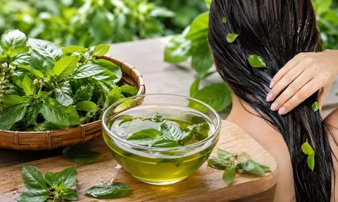 Gội đầu bằng nước lá húng quế: 3 công dụng bất ngờ cho mái tóc, nhiều người biết quá muộn