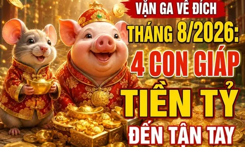 Vặn ga về đích tháng 8/2026: 4 con giáp Tiền tỷ đến tận tay