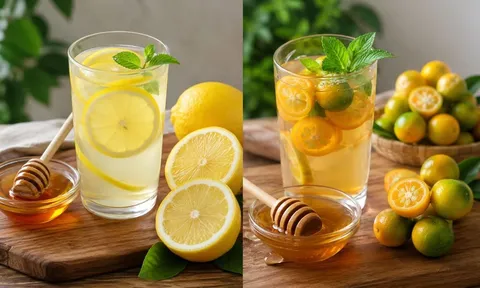 Nên pha mật ong với quất hay với chanh?