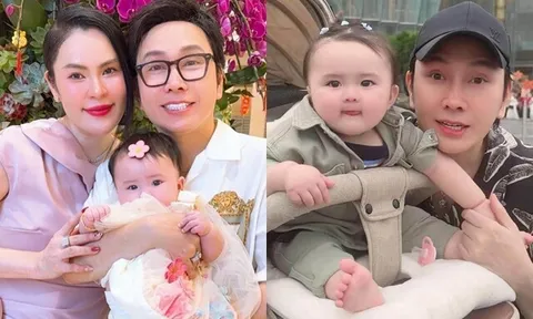 Hoa hậu Phương Lê bị "thất sủng" vì con gái, bé Thụy Yên hạnh phúc nhất thế giới khi ở bên bố NSƯT Vũ Luân