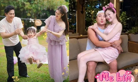 Mẹ bỉm Vbiz vừa đi làm vừa chăm con lại còn xây biệt thự 4 tầng, được chồng ca sĩ điển trai yêu chiều