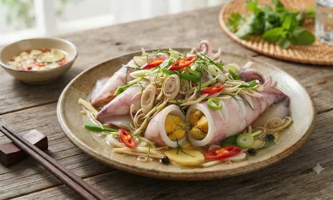 Cách hấp mực sả ớt giòn sần sật không tanh chút nào