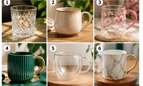 Chọn 1 chiếc cốc uống nước bạn muốn dùng nhất: Khám phá vận khí đang tỏa ra quanh bạn
