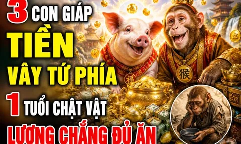 3 con giáp Tiền vây tứ phía, 1 tuổi chật vật lương chẳng đủ ăn