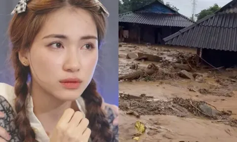 Hòa Minzy quyên góp 100 triệu đồng cho bà con vùng lũ Lai Châu, phản hồi ý kiến nói số tiền ngày càng ít dần