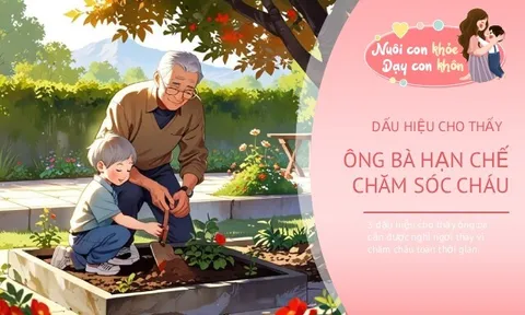 Đừng để ông bà chăm cháu toàn thời gian nếu gia đình đang có 3 dấu hiệu này