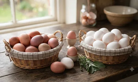 Chọn trứng gà nên chọn vỏ đỏ hay vỏ trắng?