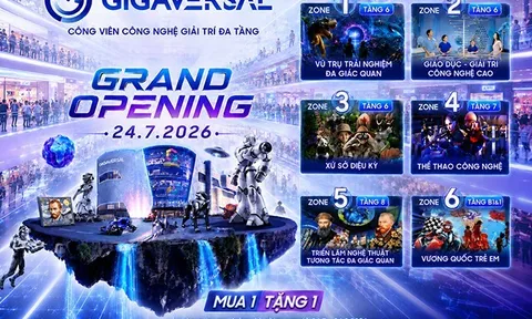 Gigaversal: Công viên công nghệ giải trí đa tầng đẳng cấp quốc tế chính thức ra mắt ngày 24/7/2026 tại Gigamall