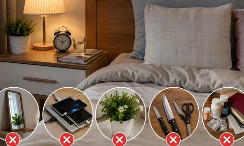 Chớ đặt những thứ này ở đầu giường