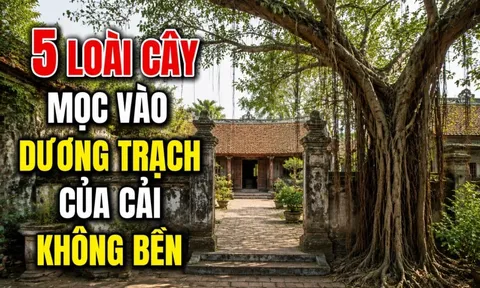 5 loài cây mọc vào dương trạch của cải không bền