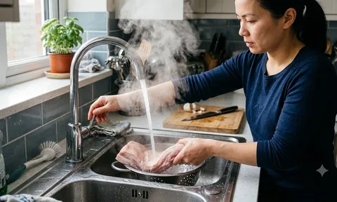 Rửa thịt bằng nước nóng trước khi nấu: Thói quen tưởng sạch nhưng có thể phản tác dụng