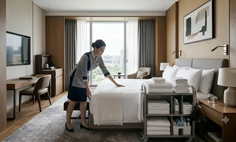 Tại sao khách sạn luôn dùng ga trải giường màu trắng? Sự thật khiến nhiều người bất ngờ
