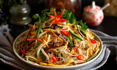 Cách làm món miến xào thập cẩm ngon
