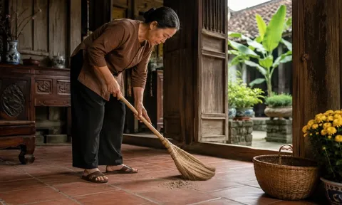 Vì sao người xưa thường quét nhà theo một chiều?