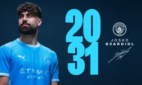 CHÍNH THỨC! Josko Gvardiol gia hạn với Man City đến năm 2031