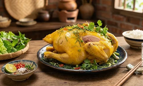 Cách luộc gà không cần nước cực đơn giản, da vàng ươm mọng thịt ngọt đậm đà