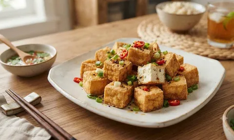 Cách rán đậu giòn tan để lâu không lo ỉu