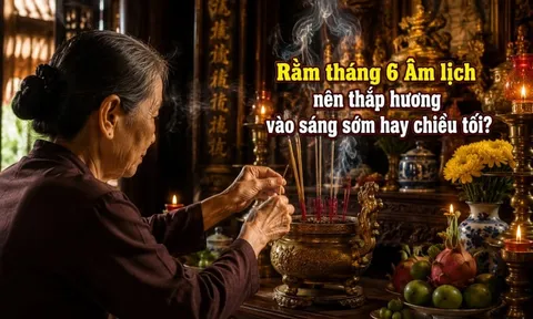 Rằm tháng 6 Âm lịch nên thắp hương vào sáng sớm hay chiều tối?