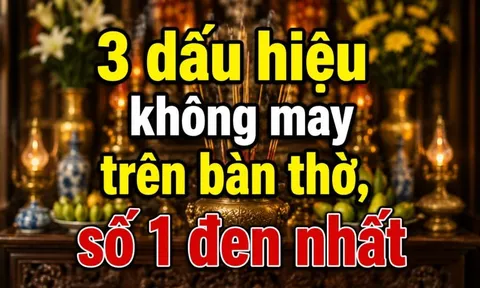 3 dấu hiệu không may trên bàn thờ, số 1 đen nhất