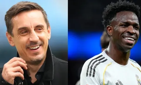 Neville không bất ngờ khi Vinicius chọn Real thay vì Arsenal