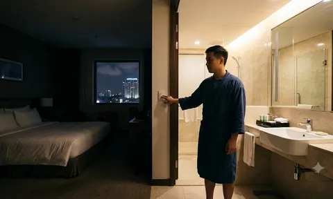 Vì sao bạn nên bật đèn phòng tắm khách sạn suốt đêm?