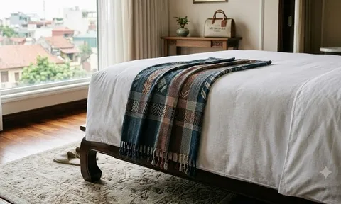 Vì sao giường khách sạn nào cũng vắt một tấm vải ngang ở cuối?
