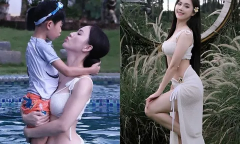 Mỹ nhân VTV xinh như hoa, 23 tuổi sinh con giờ làm mẹ đơn thân đẹp nõn nà, được nam thần cùng đài yêu