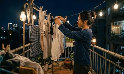 Vì sao người xưa dặn không bao giờ phơi quần áo ngoài sân ban đêm?