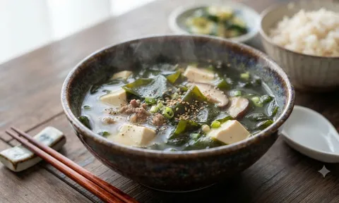 Cách nấu canh rong biển đậu phụ ngon