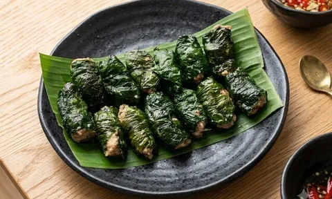 Làm chả lá lốt, đầu bếp dặn nhớ thêm một bước nữa, chả luôn xanh không đen xỉn